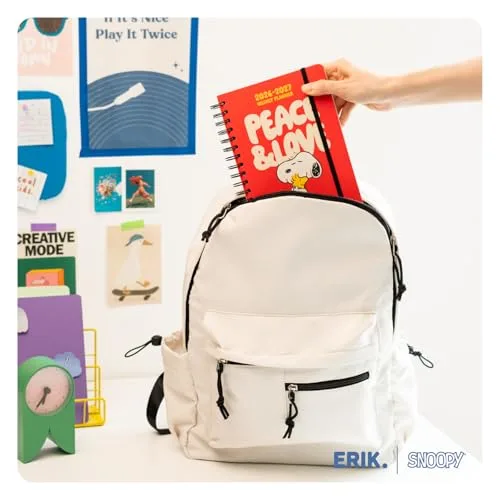 Grupo Erik ▫️ Agenda Snoopy 2026-2027 com visualização semanal 6