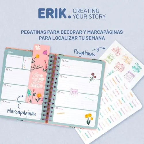 Grupo Erik ▫️ Agenda escolar 2026-2027 Semana Vista Amlie em espanhol 4