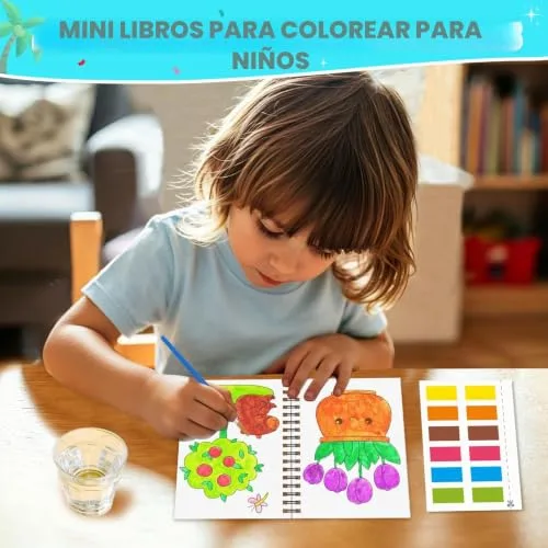 ZMLM ▫️ Livros para colorir com água com detalhes para aniversários infantis, presentes de aniversário para convidados da escola, brinquedos, livros infantis para colorir e trabalhos manuais para crianças dos 3 aos 9 anos (24 unidades) 2