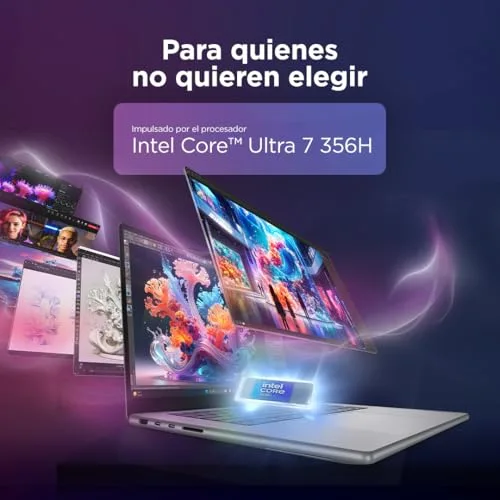 Lenovo ▫️ Yoga Pro 7 11.ª Geração Edição Aura – Portátil com IA, ecrã OLED de 15,3" e resolução 2,5K (Intel Core Ultra 7 356H, NVIDIA GeForce RTX 5050, 32 GB de RAM, SSD de 1 TB, Wi-Fi 7, Windows 11 Home, Copilot+ PC) Teclado QWERTY espanhol, cinzento-lunar 6