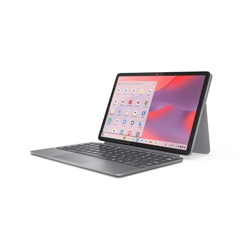 Lenovo ▫️ Chromebook Duet 9.ª geração - 11" WUXGA tátil + caneta incluída (MediaTek Kompanio 838, 8 GB de RAM, 128 GB eMMC, ChromeOS) Cinzento QWERTY + 3 meses de Google AI Pro com Gemini Pro e 5 TB 3