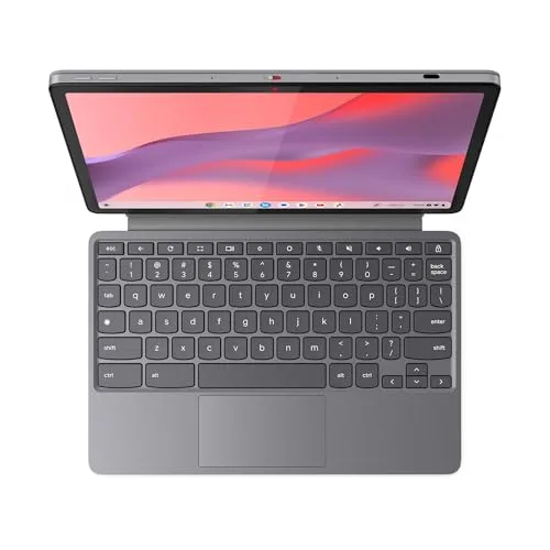 Lenovo ▫️ Chromebook Duet 9.ª geração - 11" WUXGA tátil + caneta incluída (MediaTek Kompanio 838, 8 GB de RAM, 128 GB eMMC, ChromeOS) Cinzento QWERTY + 3 meses de Google AI Pro com Gemini Pro e 5 TB 5