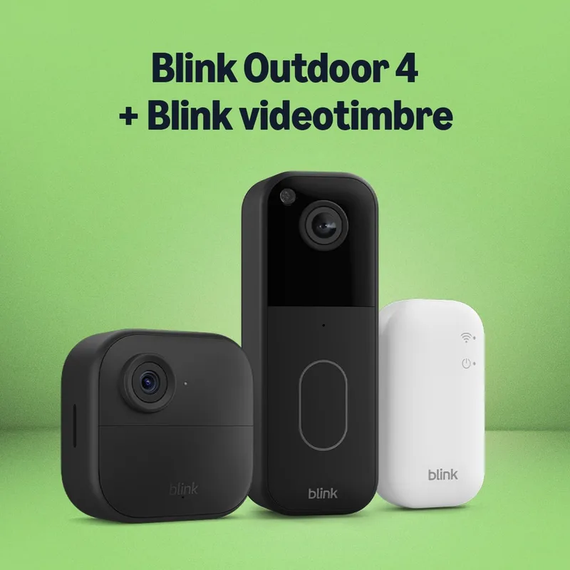 Blink ▫️ Câmara exterior 4 com videoporteiro módulo de sincronização básico incluído