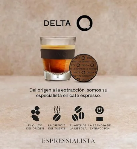 Delta Q ▫️ Conjunto de máquina de café com cápsulas - Mini Qool Vermelha - Para café, chá e bebidas quentes - Simples e prática - Design elegante - Inclui embalagem XL Epiq com 40 cápsulas 5