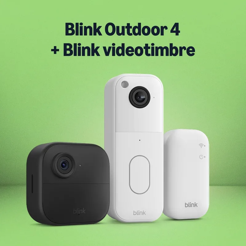 Blink ▫️ Câmara exterior 4 com videoporteiro módulo de sincronização básico incluído