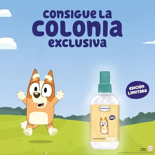 Nenuco ▫️ água de colónia com fragrância original em formato de spray de 240 ml, Edição Limitada Bingo (Bluey), recomendada para bebés a partir dos 3 meses 3