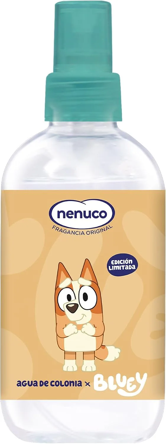 Nenuco ▫️ água de colónia com fragrância original em formato de spray de 240 ml, Edição Limitada Bingo (Bluey), recomendada para bebés a partir dos 3 meses