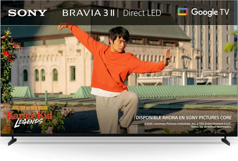 Sony ▫️ Televisão BRAVIA 3 II de 65 polegadas, 4K, Smart TV (Google TV), processador XR com Inteligência Artificial, 120 Hz, Dolby Vision e Dolby Atmos, compatível com a PS5, 65XR32M2, modelo 2026