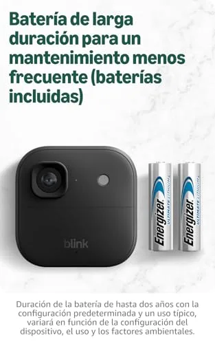 Blink ▫️ Câmara exterior 2K+ com Videotimbre 2K+ (última geração), Preto, módulo de sincronização básico incluído 8