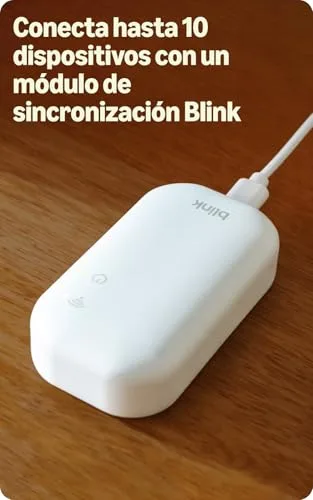 Blink ▫️ Câmara exterior 2K+ com videoporteiro com fios 2K+ (última geração), Preto, módulo de sincronização básico incluído 8