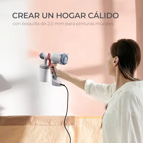 TILSWALL ▫️ Pistola de pintura elétrica Dreamer400 com cabo e reservatório de 600 ml 6