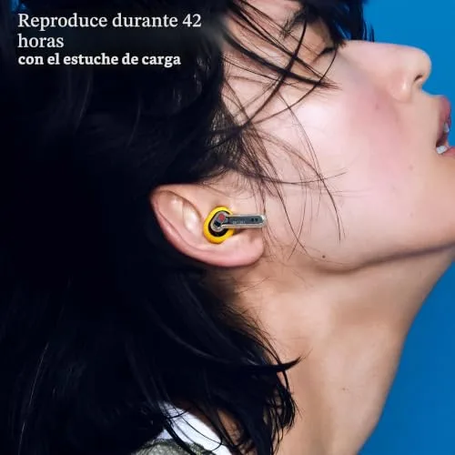 Nothing ▫️ Ear (3a) Auscultadores com cancelamento de ruído, ANC híbrido de 45 dB, áudio de alta resolução, reforço de graves de 12 mm, 6 microfones, Bluetooth Dual Connect para desporto, viagens e trabalho 5