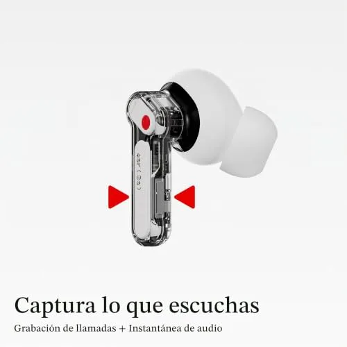 Nothing ▫️ Ear (3a) Auscultadores com cancelamento de ruído, ANC híbrido de 45 dB, áudio de alta resolução, reforço de graves de 12 mm, 6 microfones, Bluetooth Dual Connect para desporto, viagens e trabalho 6