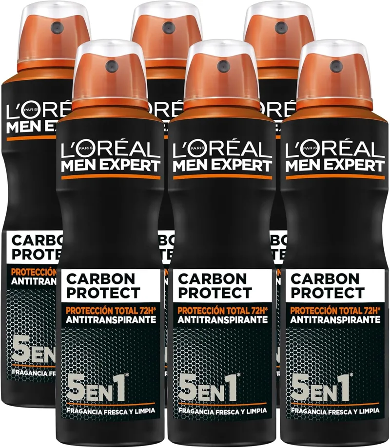 L'Oreal Paris ▫️ L'Oréal Paris, Desodorizante em spray, para homem, embalagem de 6 x 150ml