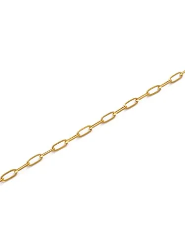 SINGULARU ▫️ Tornozeleira para Mulher Chic em Aço com Acabamento Dourado 3