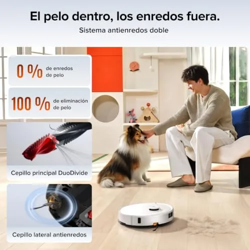 roborock ▫️ Conjunto Qrevo 2 Pro – Aspirador robô com sucção extrema de 25 000 Pa, branco 3