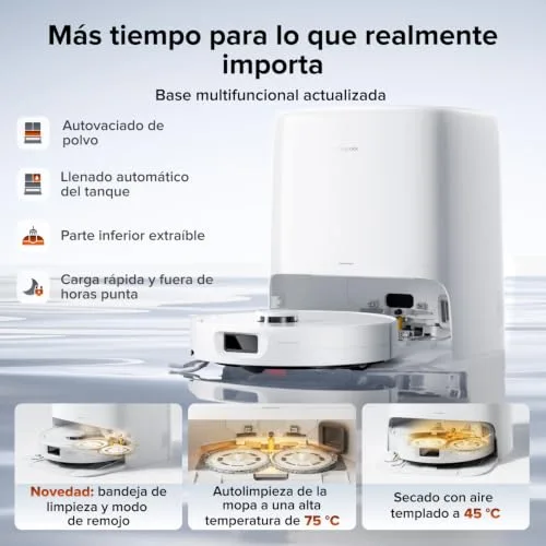 roborock ▫️ Conjunto Qrevo 2 Pro – Aspirador robô com sucção extrema de 25 000 Pa, branco 5