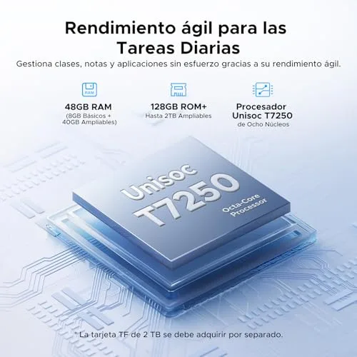 BIRDCLAW ▫️ Tablet P11 Android 16 de 11 polegadas, 48 GB de RAM + 128 GB de ROM/2 TB TF, T7250 Octa-Core, 90 Hz, 8800 mAh, 13 MP + 5 MP, Gemini AI, Widevine L1, Face ID, GPS, OTG, altifalantes duplos, tablet com teclado e caneta, preto 4
