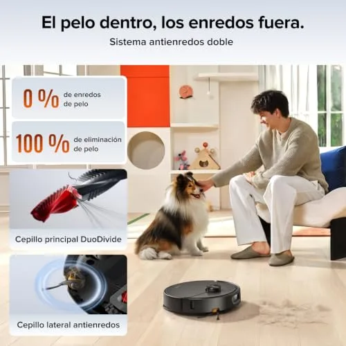 roborock ▫️ Qrevo 2 Pro – Aspirador robô com sucção extrema de 25 000 Pa, preto 3