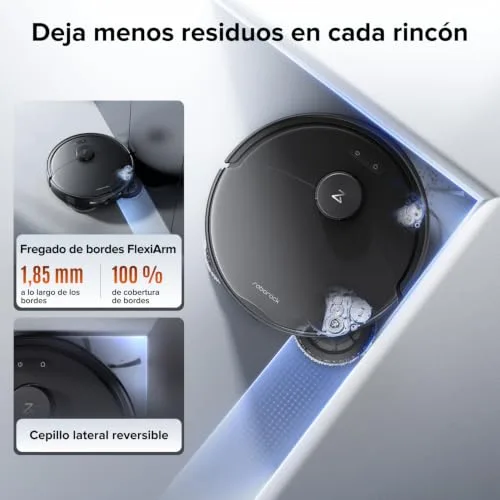 roborock ▫️ Qrevo 2 Pro – Aspirador robô com sucção extrema de 25 000 Pa, preto 4