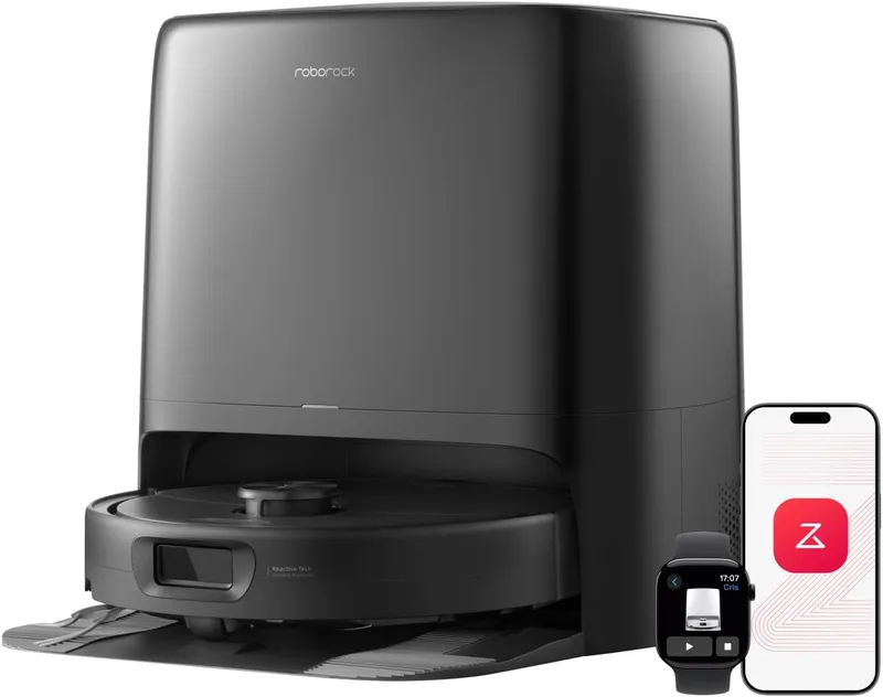 roborock ▫️ Qrevo 2 Pro – Aspirador robô com sucção extrema de 25 000 Pa, preto