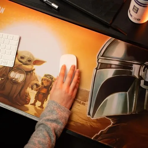 Grupo Erik ▫️ Star Wars: O Mandaloriano - Tapete de Secretária XXL com o Grogu 7