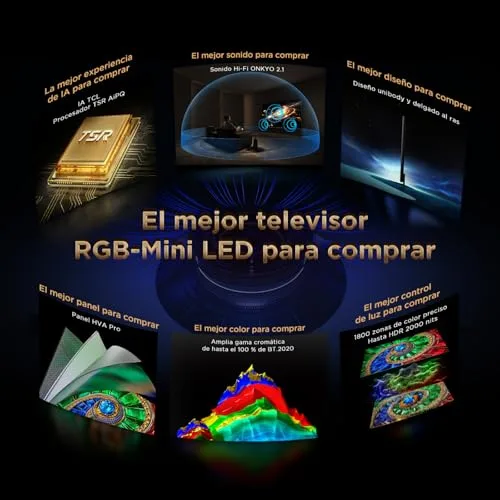 TCL ▫️ 75RM7L Smart TV de 75 polegadas, RGB-Mini LED, 4K, HDR10+, 2 000 nits 4