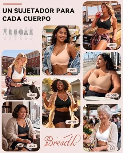 Bresdk ▫️ Sutiã sem aros Jelly Sutiã ondulado, confortável, para uso diário, para mulher 5