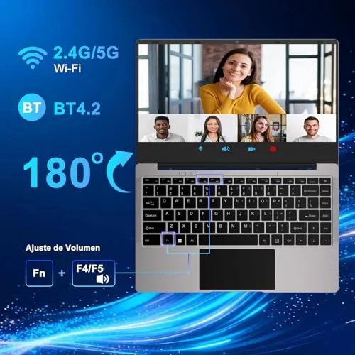 bvate ▫️ 2026 Portátil de 14" com Windows 11, 8 GB de RAM e SSD de 256 GB - Cinzento 5