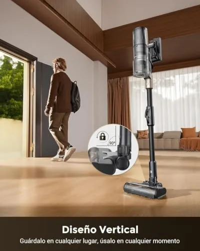 Proscenic ▫️ Aspirador sem fio 70 min/70 kPa/680 W, autossustentável e dobrável, com escova anti-emaranhamento e depósito de água, aspirador sem fio para pêlos de animais de estimação/pavimentos/tapetes 6