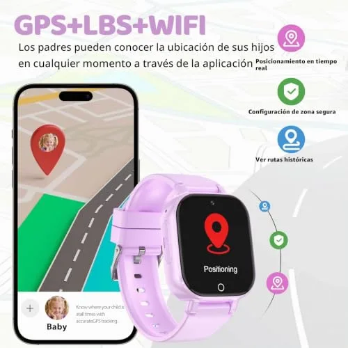 Alutoria ▫️ Relógio inteligente para crianças – Relógio com GPS, chamadas 4G, videochamadas e SOS 3