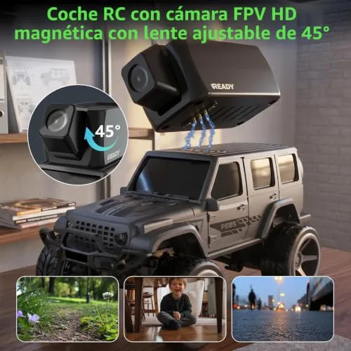 TRINTON TECH ▫️ Carro de brincar RC com ecrã LCD de 1:64 e câmara magnética para crianças 2