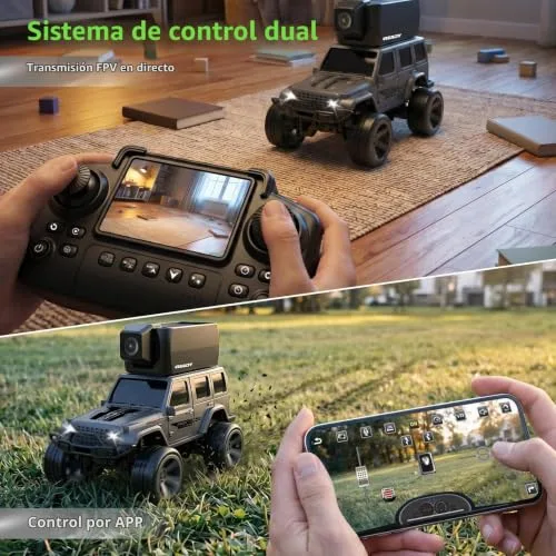 TRINTON TECH ▫️ Carro de brincar RC com ecrã LCD de 1:64 e câmara magnética para crianças 3