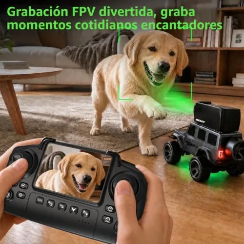 TRINTON TECH ▫️ Carro de brincar RC com ecrã LCD de 1:64 e câmara magnética para crianças 4