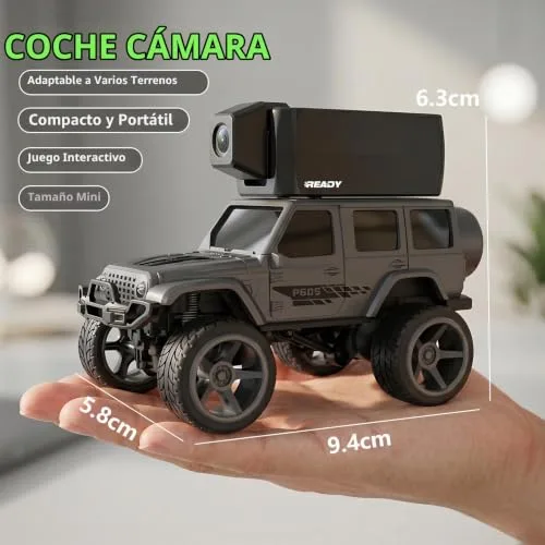 TRINTON TECH ▫️ Carro de brincar RC com ecrã LCD de 1:64 e câmara magnética para crianças 6