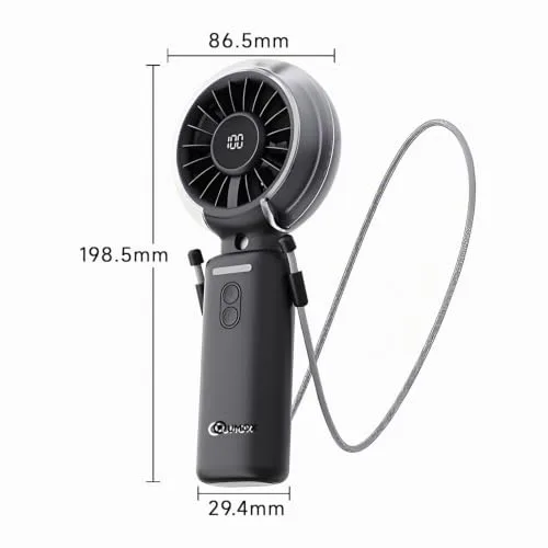 QUMOX ▫️ Ventilador Portátil com Nebulizador 6