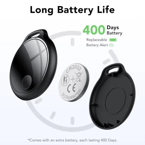 coioc ▫️ Smart Tag 4 unidades para Android e iOS, localizador Bluetooth para chaves, malas, carteiras, mochilas e bolsas, localizador com 120 dB, rede de localização global, partilha familiar, IP67, sem subscrição 7