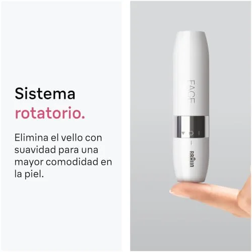 Braun ▫️ Mini depiladora facial para mulher, FS1005, branca 5