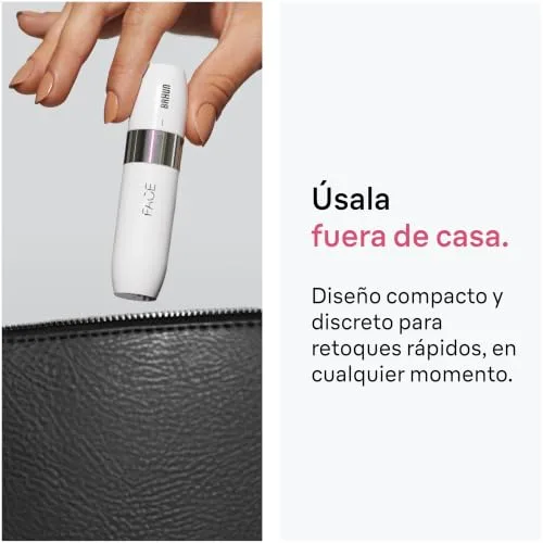 Braun ▫️ Mini depiladora facial para mulher, FS1005, branca 6