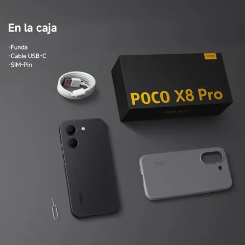 Xiaomi ▫️ Smartphone POCO X8 Pro de 12+512 GB, amarelo, com bateria de 6500 mAh 6