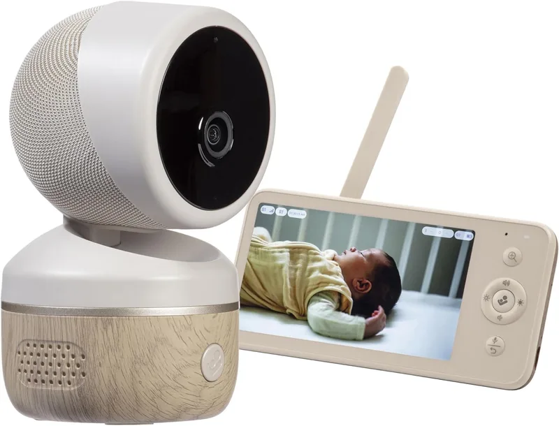Maxi-Cosi ▫️ See2 Plus, câmara de vigilância para bebés com visão noturna, ligação à aplicação, CryAssist, vídeo UltraHD (2K), ecrã de 5,5” e monitor de temperatura e humidade; parte da gama Connected Home
