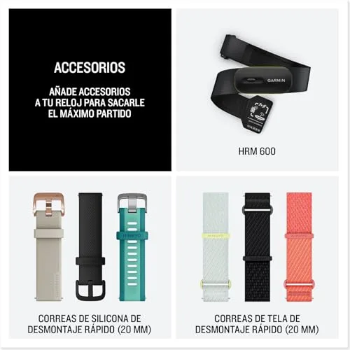 Garmin ▫️ Forerunner 70 – Relógio inteligente para corrida com GPS, ecrã tátil AMOLED, métricas otimizadas, planos de treino, monitorização da saúde, autonomia de 13 dias, cor lilás 6