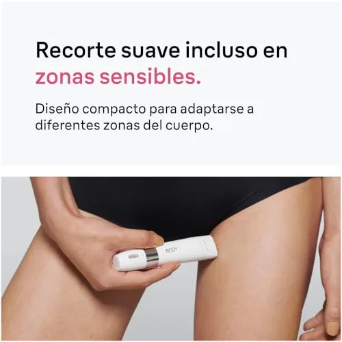 Braun ▫️ Mini-aparador corporal para mulher, BS1000, branco 3