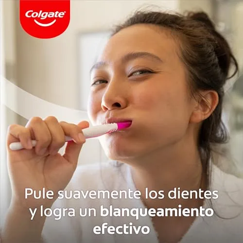 Colgate ▫️ Pasta de dentes Advanced White com bicarbonato de sódio e cinza vulcânica, embalagem de 12 x 75 ml, dentes mais brancos em 7 dias, clinicamente testada para eliminar manchas superficiais 7