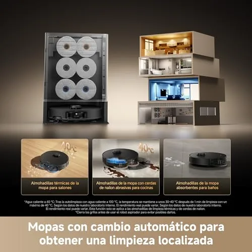 dreame ▫️ Aspirador robô Matrix10 Pro, 30 000 Pa, base para troca de esfregonas 5
