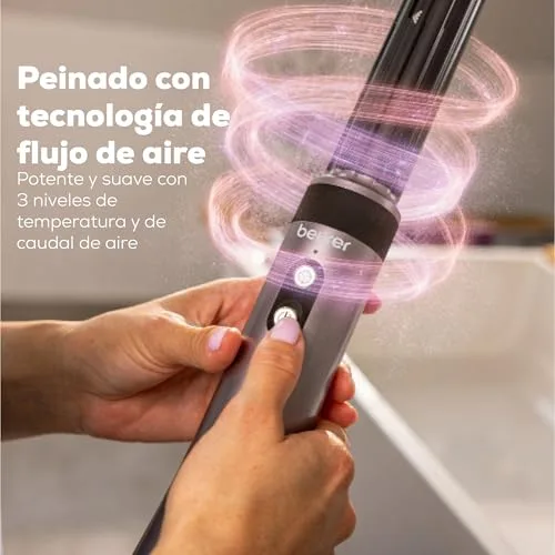 Beurer ▫️ HT 110 Airstyler 5 em 1, modelador de cabelo multifuncional para caracóis, alisamento e volume, penteado suave para todos os tipos de cabelo, cerâmica com turmalina, tecnologia iônica, 5 acessórios 3