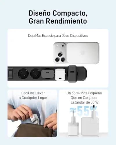 CUKTECH ▫️ CP3 Carregador USB-C de 40 W – Carregador rápido para iPhone 3