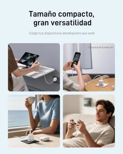 CUKTECH ▫️ CP3 Carregador USB-C de 40 W – Carregador rápido para iPhone 6