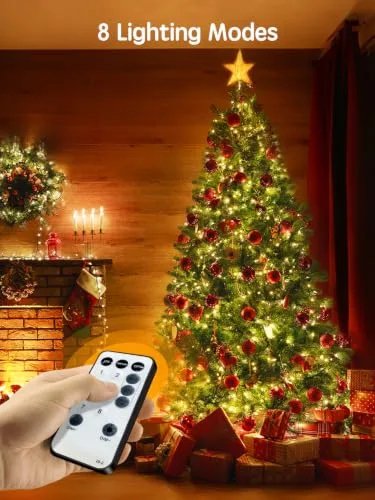 ARKOCHIC ▫️ 20 m de luzes de Natal para exterior, 200 luzes LED para árvore de Natal em branco quente 4