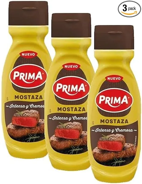 Prima ▫️ Mostarda intensa 295 g (Embalagem de 3)